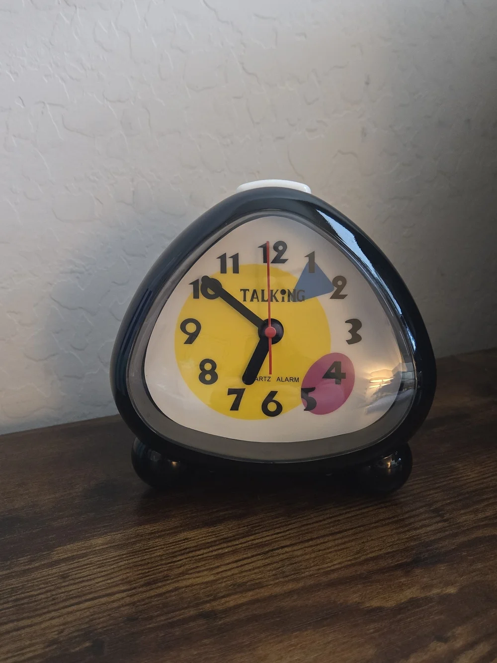 Vintage Ultmost Talking Alarm Clock Model UT6682 Black Memphis Style w/ Box